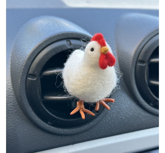 White chicken air vent clip