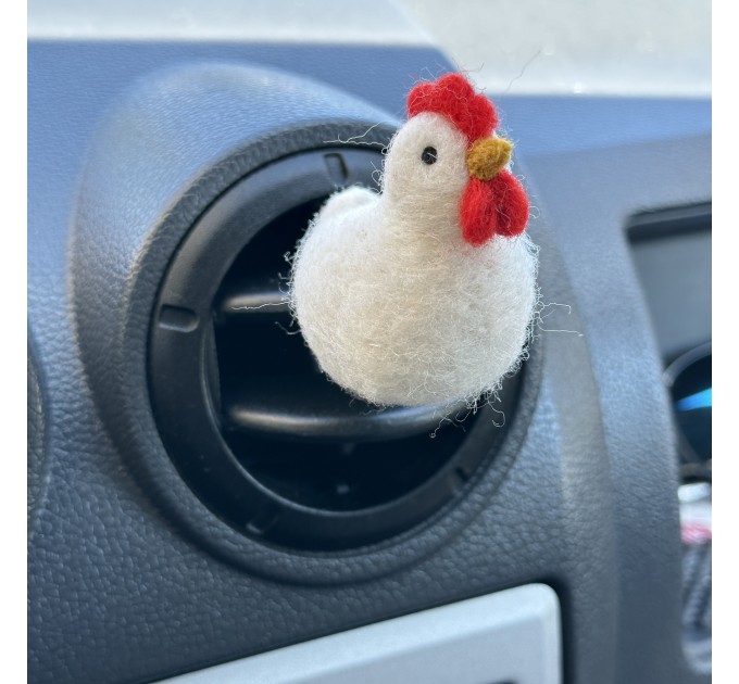 White chicken air vent clip