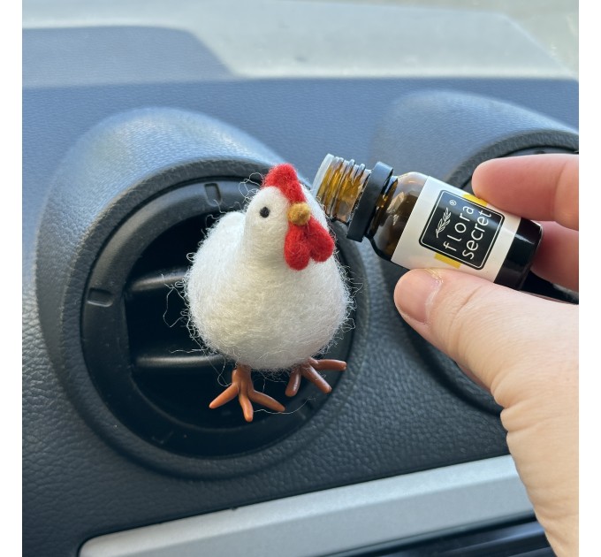 White chicken air vent clip