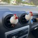 White chicken air vent clip