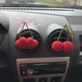 Cherries air vent clip Cherries hearts with bow air vent clip