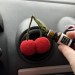 Cherries air vent clip Cherries hearts with bow air vent clip