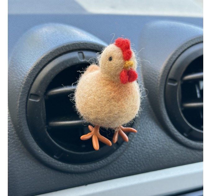 Brown chicken air vent clip