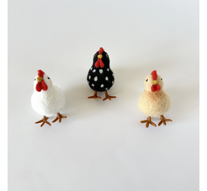 Polka dot black chicken air vent clip