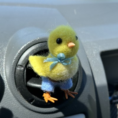 Cute chick air vent clip Chicken lover gift Farm animal car decor