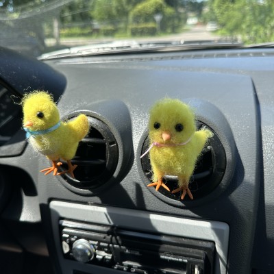 Classic chick air vent clip Chicken lover gift Farm animal car decor