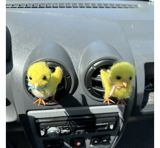 Classic chick air vent clip Chicken lover gift Farm animal car decor