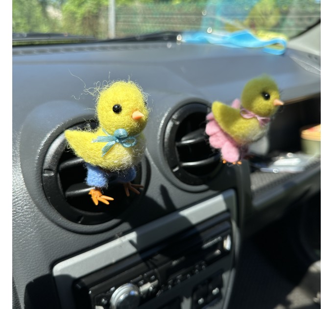 Chick air vent clip Chicken lover gift Farm animal car decor