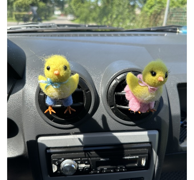 Chick air vent clip Chicken lover gift Farm animal car decor