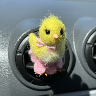 Cute chick air vent clip Chicken lover gift Farm animal car decor