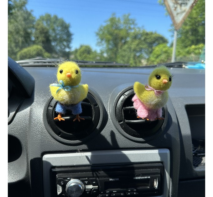 Chick air vent clip Chicken lover gift Farm animal car decor