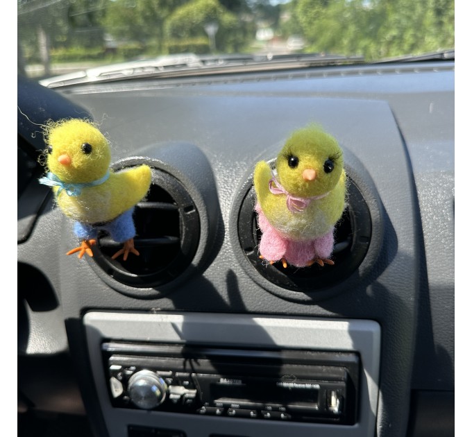 Chick air vent clip Chicken lover gift Farm animal car decor