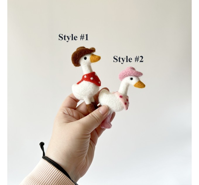 Cowboy goose air vent clip Goose lover gift Farm animal car decor