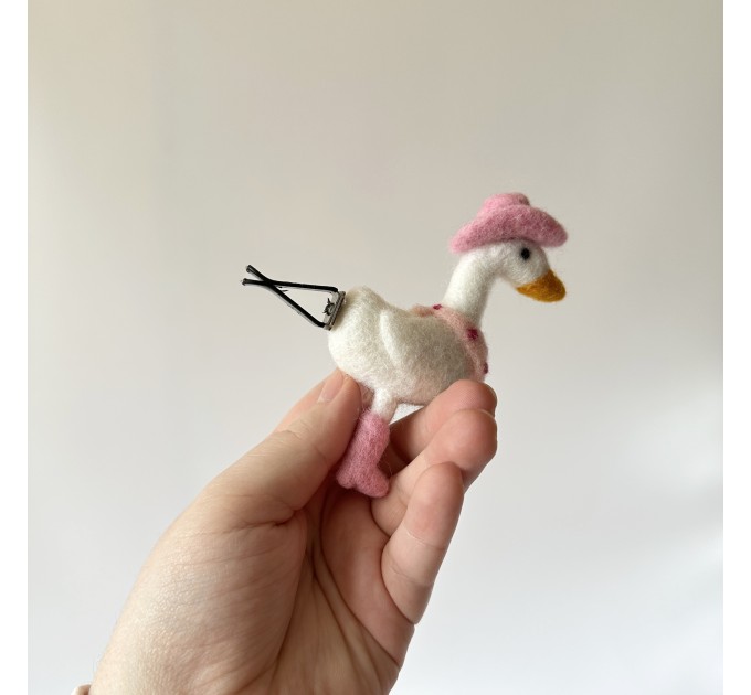 Cowboy goose air vent clip Goose lover gift Farm animal car decor