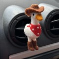 Cowboy goose air vent clip Goose lover gift Farm animal car decor