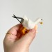 Rude goose with middle finger hands air vent clip Goose lover gift Farm animal car decor