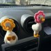 Flowers goose air vent clip Goose lover gift Farm animal car decor