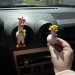 Goose with flower hat and bows air vent clip Goose lover gift Farm animal car decor