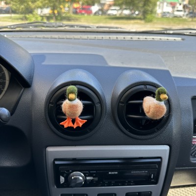 Mallard duck air vent clip Duck lover gift Farm animal car decor