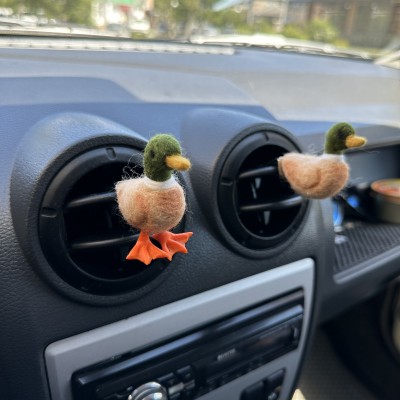 Mallard duck air vent clip Duck lover gift Farm animal car decor