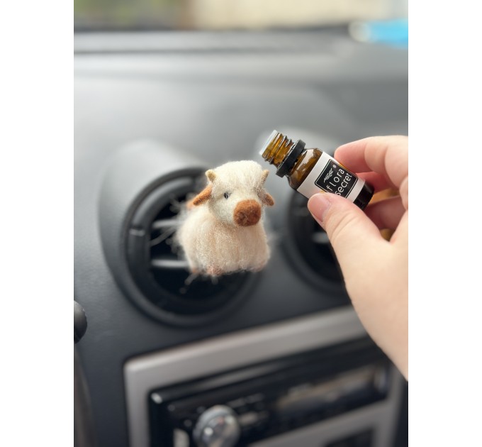 Scottish highland cows air vent clip Cow lover gift Farm animal car decor