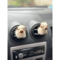 Milky white Scottish highland cows air vent clip Cow lover gift Farm animal car decor